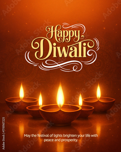 Happy Diwali social media post