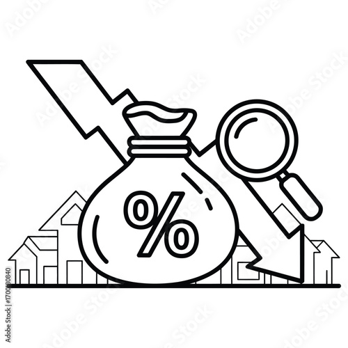 Real estate market downturn with falling interest rates and magnified concerns