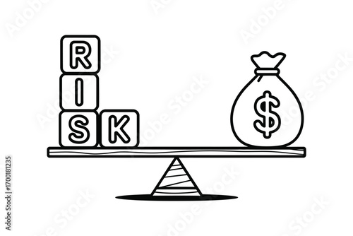 Balancing risk and reward on a seesaw