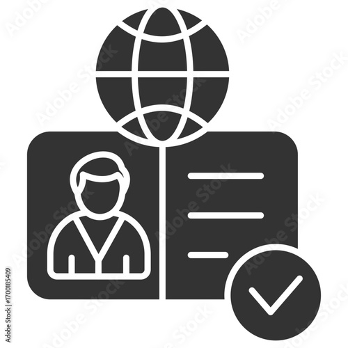 Visa Glyph Icon