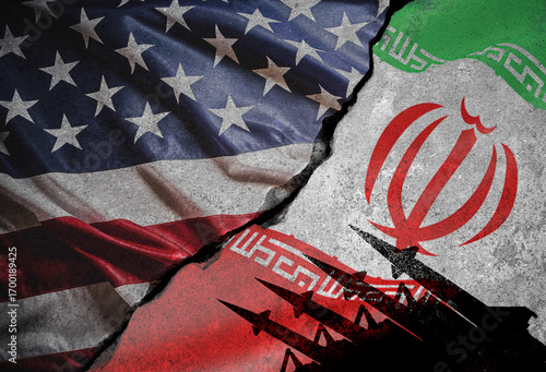 Conceptual image of war between Israel, Iran and its proxies