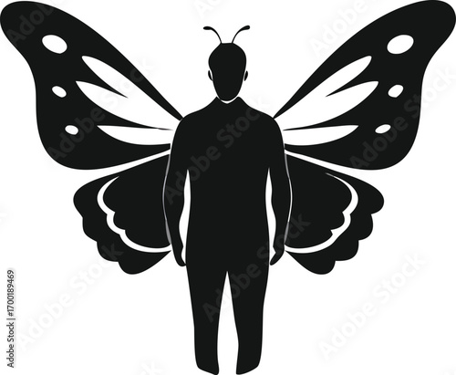 vector illustration of an angel