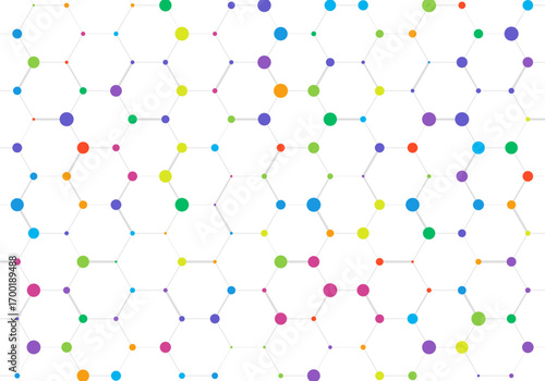 Abstract background of molecular structures. Molecules or DNA strand, genetic engineering, neural network, innovation technology, scientific research. Technological, science and medicine concept