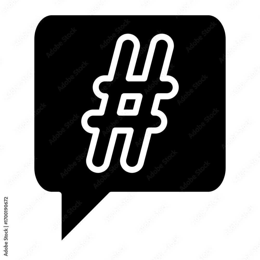 Obraz premium hashtag icon
