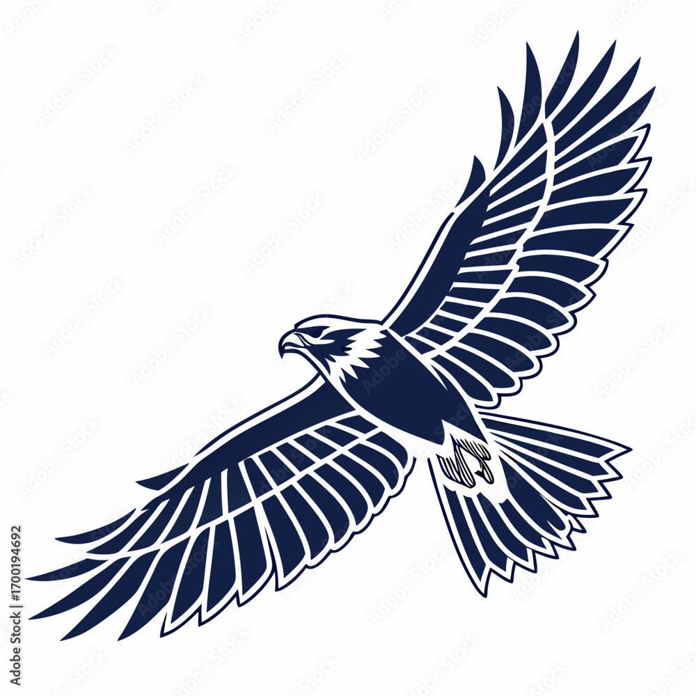 Obraz premium Geometric Falcon Wings 1