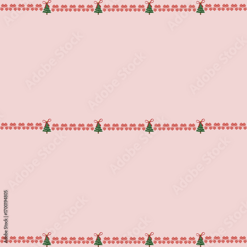 tree christmas pink seamless pattern Fabric Great for fabric packaging wallpaper wrap carpet decorative illusion and decor projects. Fully editable EPS file included.