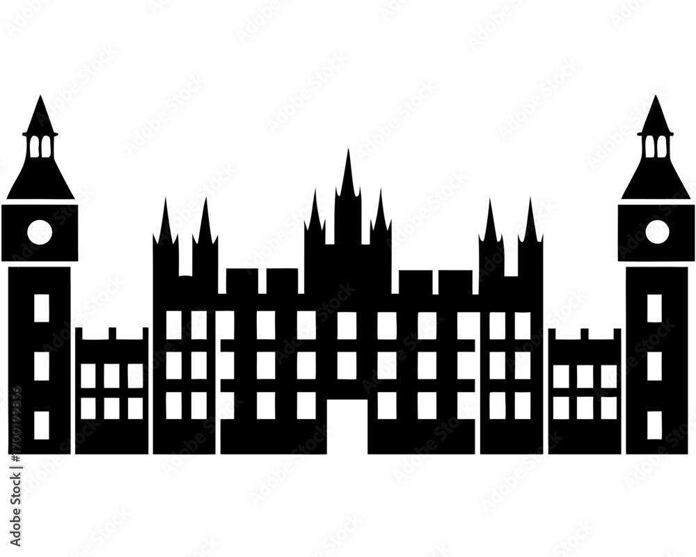 Fototapeta premium Creative details Parliament Vector Illustration | Government Building and Legislative Assembly Icon