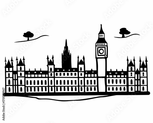 Creative details Parliament Vector Illustration | Government Building and Legislative Assembly Icon