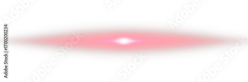 Glowing horizontal red light line with radiant shine and beam effect. Futuristic , flare, and neon glow.	