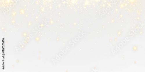 Golden Sparkle Light Effect Overlay PNG for enhancing backgrounds and designs with a transparent background