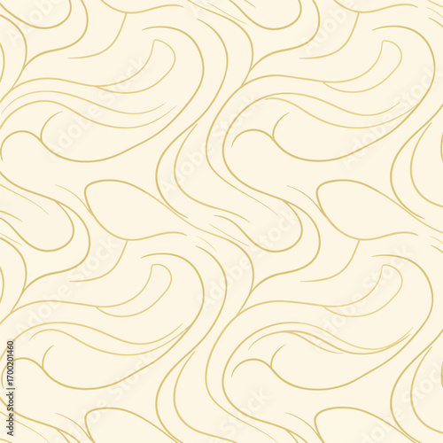 Seamless pattern of abstract flowing lines on a light beige background texture, patern seamless, Stock royalty free.