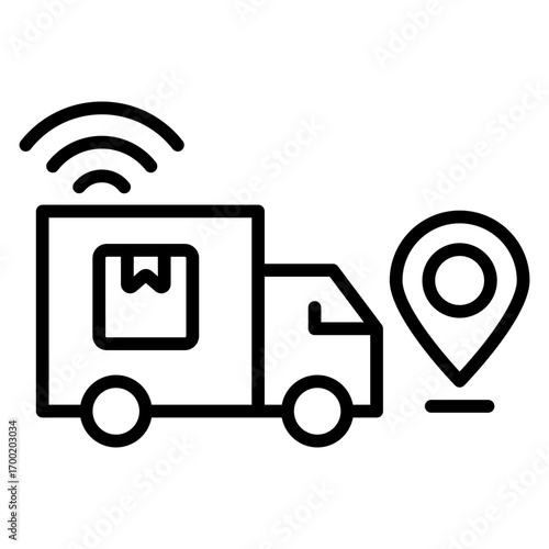 delivery route icon