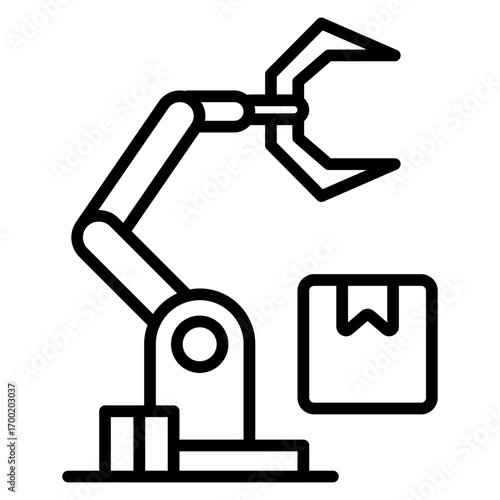 Delivery robot icon