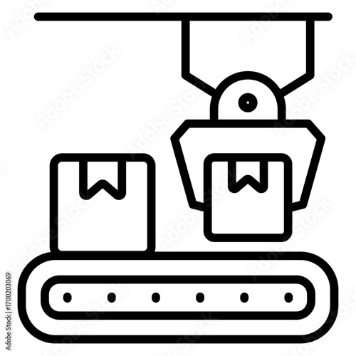 Delivery robot icon