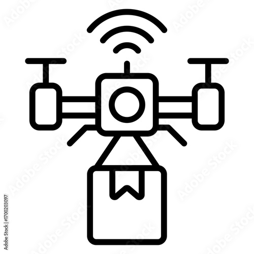 drone delivery icon