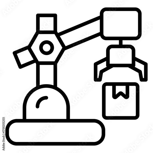 Delivery robot icon