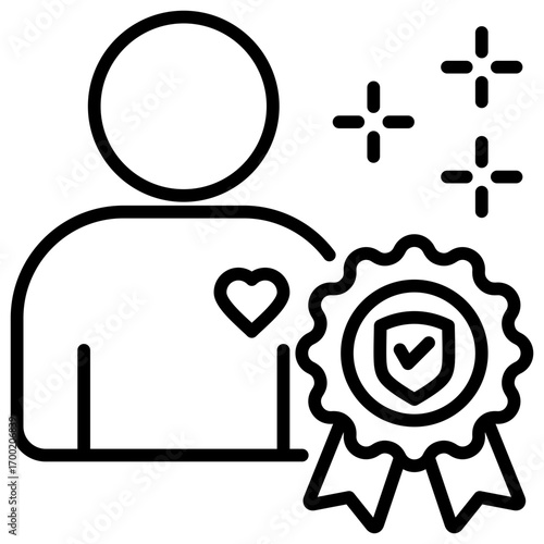 Authenticity Line Icon