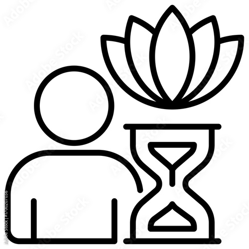 Patience Line Icon