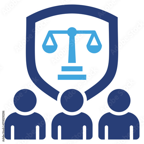 Justice Two Color Icon