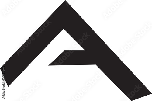 letter A modern logo design