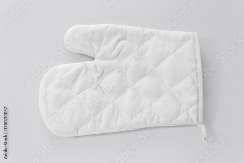 White Oven Mitt Mockup Template , Kitchen Textile Design