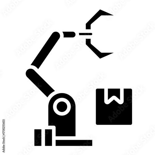 Delivery robot icon