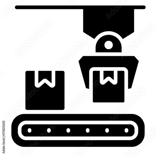 Delivery robot icon