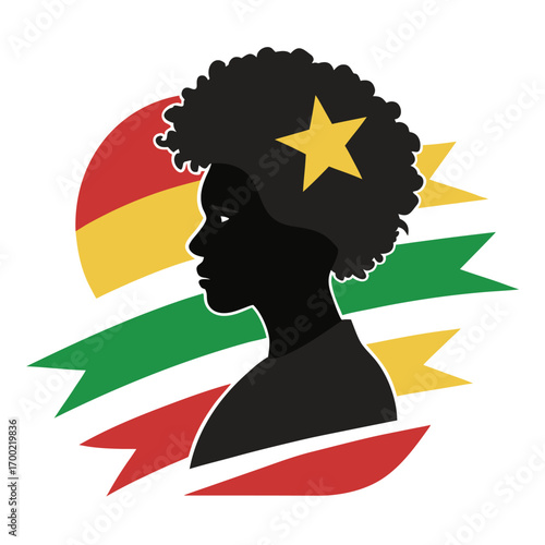  Black History Month vector template design,