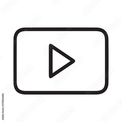 play icon on metal button