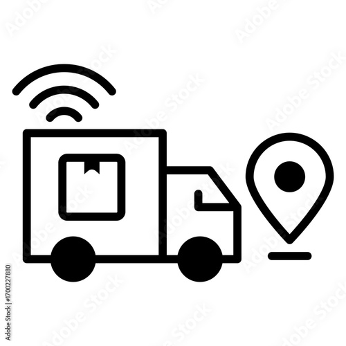 delivery route icon