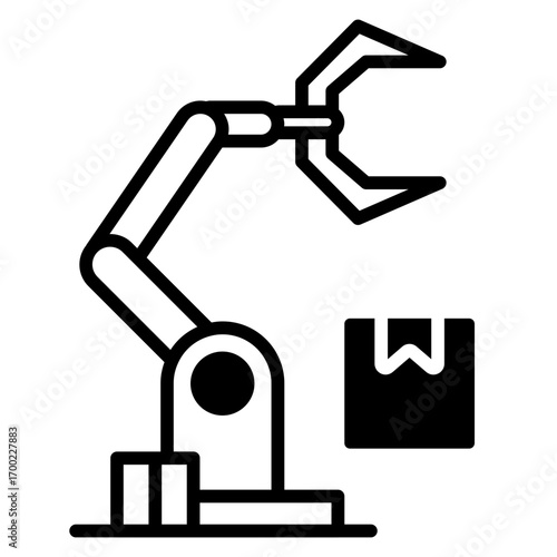 Delivery robot icon