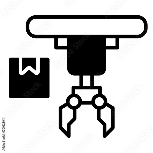 Delivery robot icon