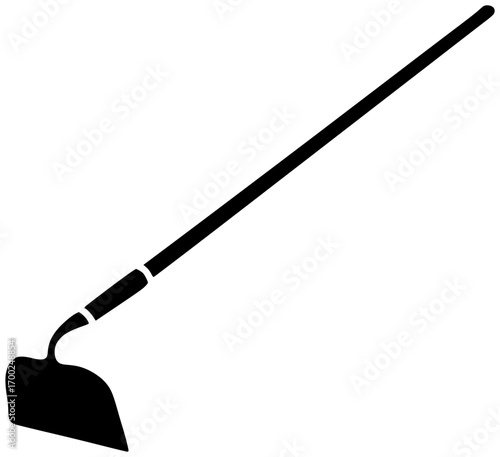 farmer illustration agriculture silhouette farm logo man icon hoe outline nature field outdoor worker work farming garden countryside tool shape for vector graphic background