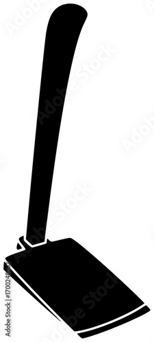 farmer illustration agriculture silhouette farm logo man icon hoe outline nature field outdoor worker work farming garden countryside tool shape for vector graphic background