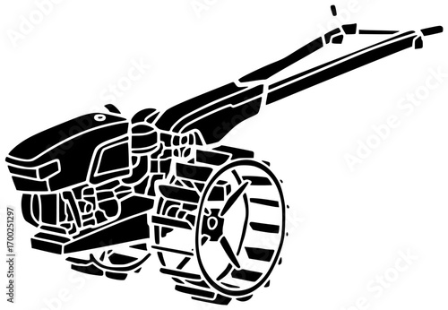 agricultural illustration plow silhouette mountains logo natural icon nature outline outdoor agriculture plant plough ploughing roller macin romania sprayer shape scenic vector graphic background