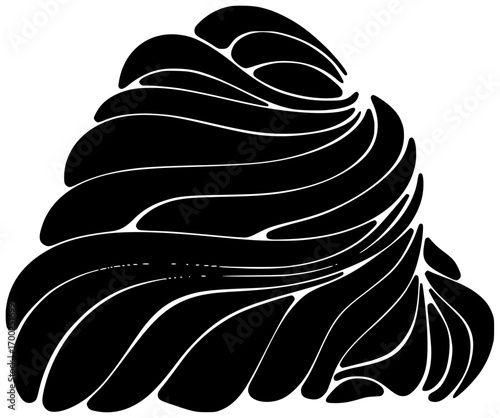 cream illustration food silhouette dessert logo sweet icon whipped outline delicious cake white milk fruit gourmet pastry dairy tasty shape women vector graphic background