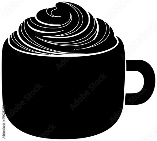 cream illustration food silhouette dessert logo sweet icon whipped outline delicious cake white milk fruit gourmet pastry dairy tasty shape women vector graphic background