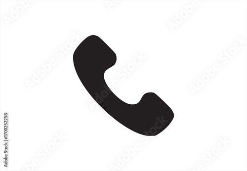 phone icon vector illustration - Solid Phone Handset Icon | Call Symbol | Mobile Communication Contact Vector Logo