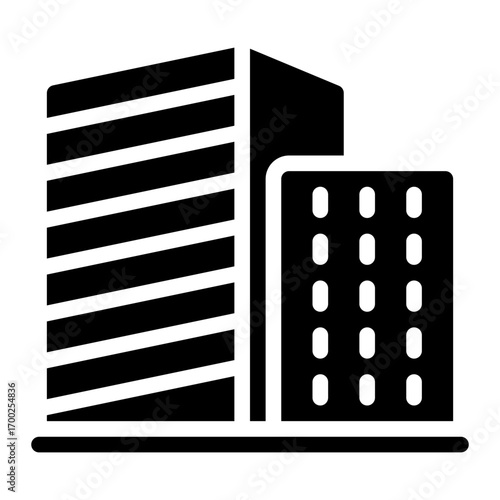 apartment glyph icon