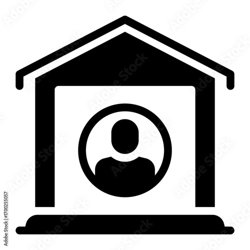 realtor glyph icon