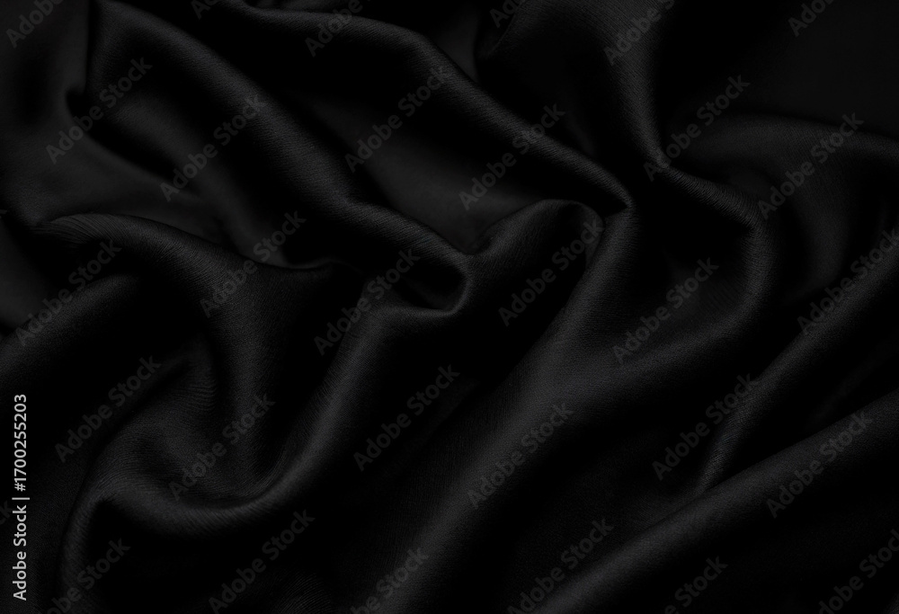 Obraz premium black satin fabric