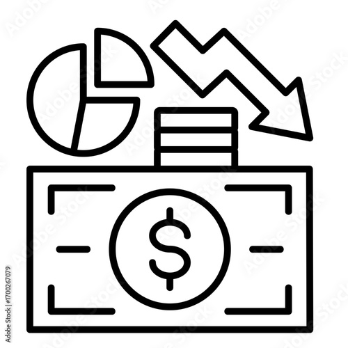 Debt  Icon Element For Design	