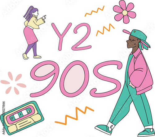 90s Nostalgia Neon T Shirt Design