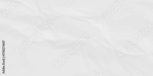 White crumpled ragged paper texture. white crumpled paper texture sheet background. Wrinkled paper texture.	
