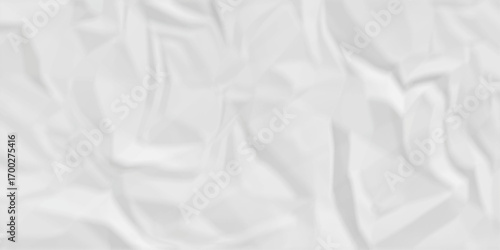 White crumpled ragged paper texture. white crumpled paper texture sheet background. Wrinkled paper texture.	

