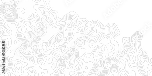 Abstract pattern with lines topographic map background. Topography and geography map grid abstract backdrop. cartography Topographic Map. Topographic Relief design.	