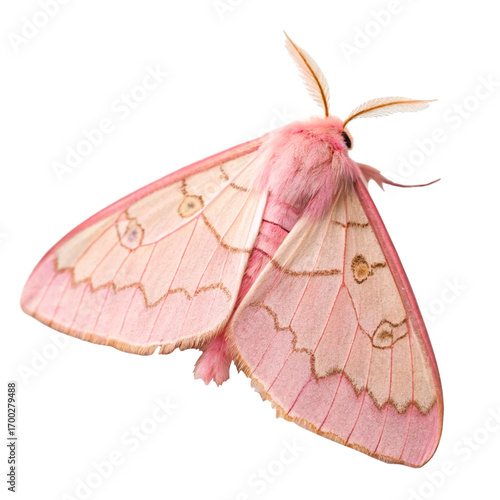 Rosy Maple Moth PNG for Educational and Artistic Projects

