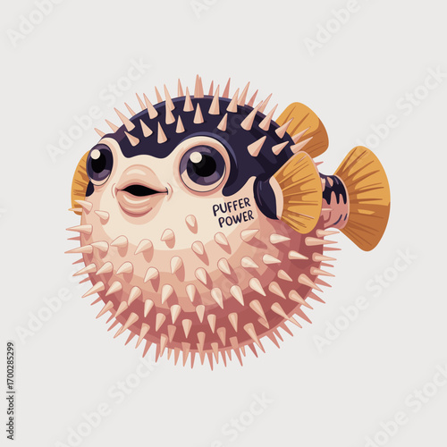 Cute Pufferfish Illustration