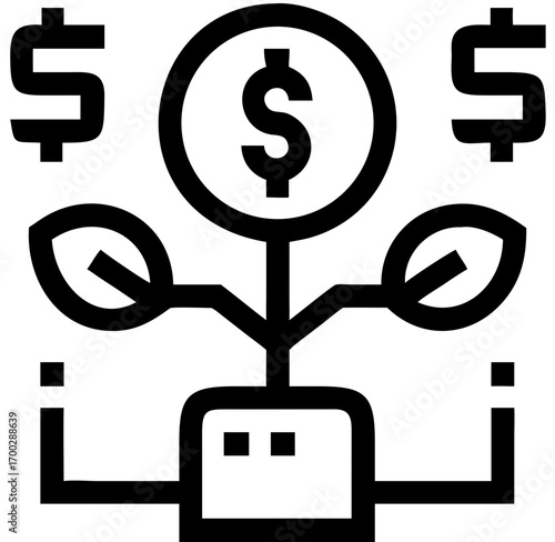 dollar money management icon 