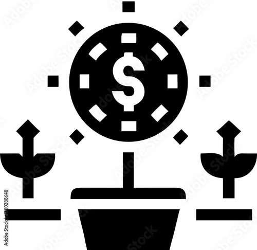 dollar money management icon 